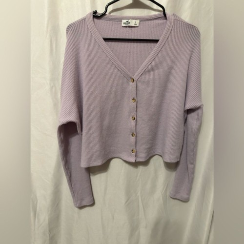 Hollister purple button - purple, button-up