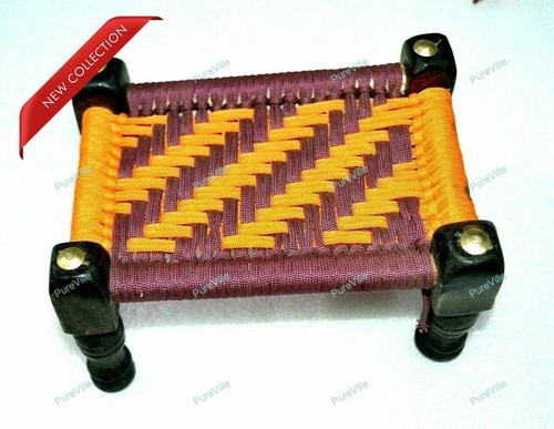 Decorative wooden charpai jute - decorative,