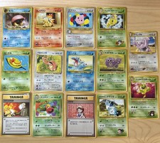 Original Mixed Pokemon Cards Japanese inc. Base, Neo, Gym Lot x14 (SEE PHOTOS)