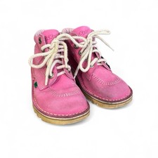 Vintage Kickers pink kick hi trainer boots shoes