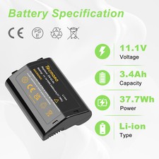 3400mAh Battery EN-EL4 EN-EL4a