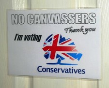 No Canvassers I'm Voting