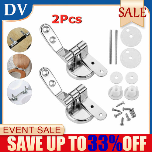 Chrome toilet seat hinges - chrome,
