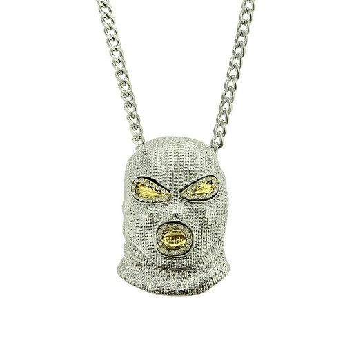 Iced out silver tone - out,