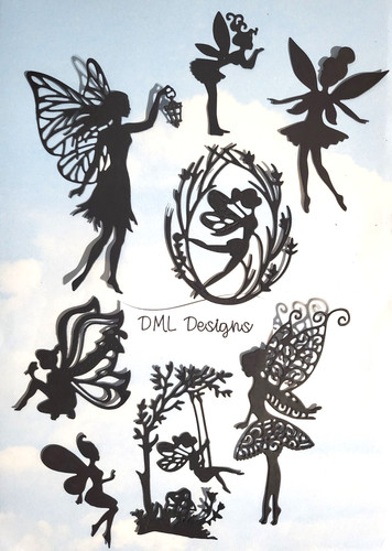 Die cut cuts fairies mix - die, x