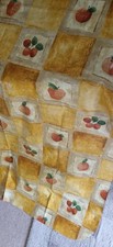 Oilcloth PVC/ Cotton Backed Tablecloth 134cmW x 174cmL John Lewis  Fruits Fabric