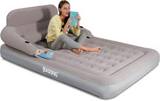JEASONG Air Mattress with Headboard, Fast Inflation/Deflation Inflatable Airbed