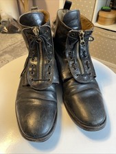 Alexander Mcqueen Vintage Men’s Boots Gentlemen‘S Black Leather Shoes UK 9.