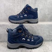 Burdale Ladies Waterproof Hiking Boots Size UK 6 Navy Lace up