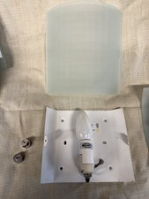 Curved Glass Shaded Wall Light  