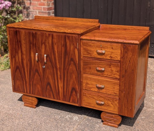 Art deco walnut sideboard - deco,