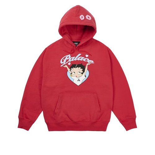 Palace betty boop red hoodie - boop,