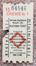 British Rail Platform Ticket