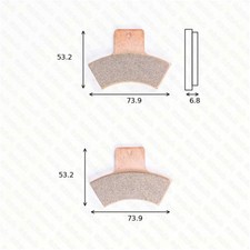 Brake shoes high performance