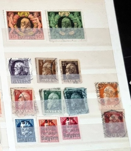 Vintage german states stamps - german,
