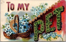 Vintage 1909 Large Letter