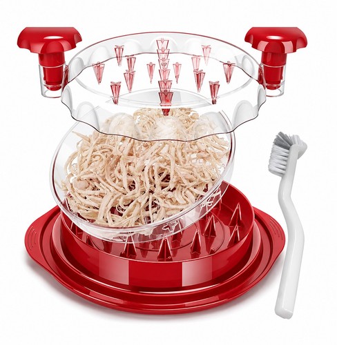 Red large meat - red, shredder
