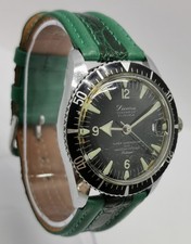Vtg 1960s Sicura Submarine Divers 23J Tritrium Dial 36mm Gents Watch For Repair