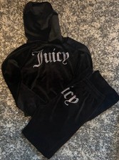 Ladies black velour juicy - velour,