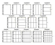 A4 Cosmic Multi Master Pocket Pages Acid Free Postcards Trading Cards 10 Pack