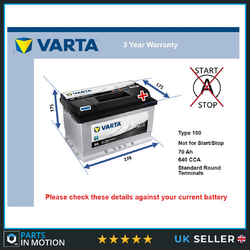 Battery fits tvr cerbera 280 - battery,