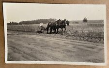 Farmer Plowing Field Horse