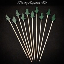 10x Cute Wooden Christmas Tree