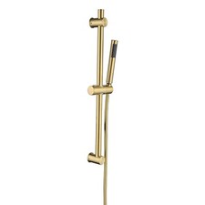 GRADE A1 - Brushed Brass Shower Slider Riser Rail Kit - Arissa A1/ARIBB013