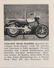 1963 Print Ad Tohatsu Trail