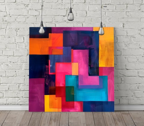 Thick colour blocks - thick, -square