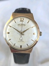 Mens Vintage DELBANA 30 Jewels Felsa 4000 Automatic Hooded Lug Wristwatch