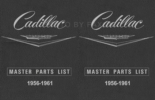 Cadillac master parts book - master,
