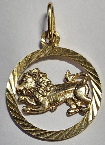9ct yellow gold leo zodiac - 9ct,