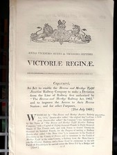 BRECON STATION RARE LEGAL DOCUMENT DATED 21ST JULY 1863  READ MORE DETAILS