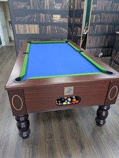 Mahogany Pool Table 7ft x 4ft with Slate Bed and Accessories