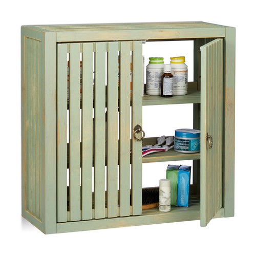 Wall cabinet bamboo storage - bamboo,
