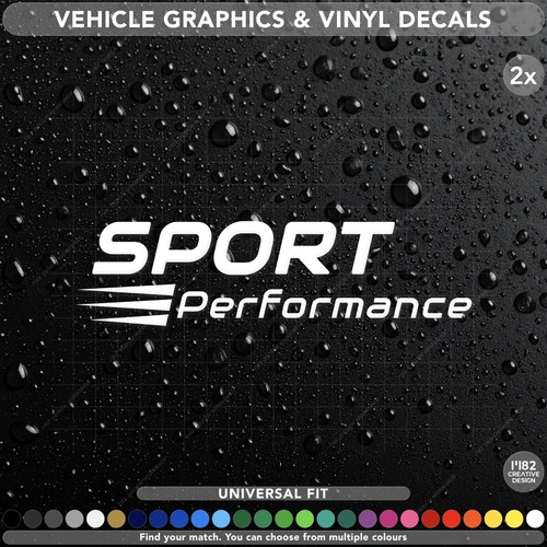 Sport performance vinyl car - 2x,