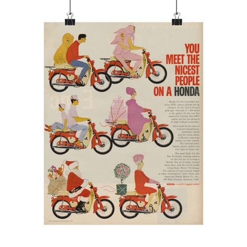 Honda motorcycle poster - motorcycle,