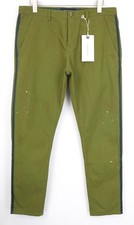 SCOTCH & SODA Ams Blauw Men's Trousers ~W37/L31 Slim Painted Effect Green *