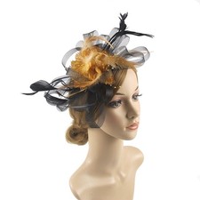 Women Flower Feathers Royal