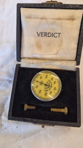 Vintage verdict gauge dial - vintage,