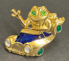 Vintage Brooch Toad Frog In A