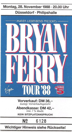 Bryan ferry concert 1988 - bryan,