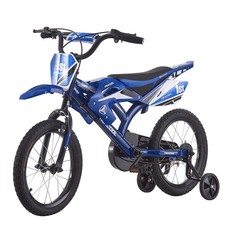 Blue 18" Wheel Kids Bike Moto