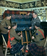 Scottish bagpipe player Willie