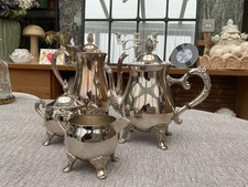 Vintage Ornate silver plate