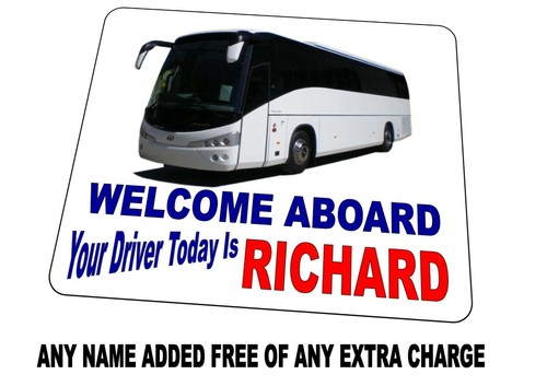 Coach bus drivers - &, sign