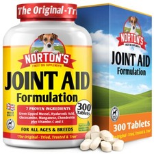 Norton's Joint Mobility Dog Joint Supplement Tablets for Pain Relief Arthritis