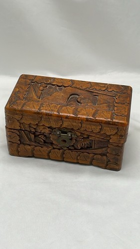Vintage carved camphor wood - carved,