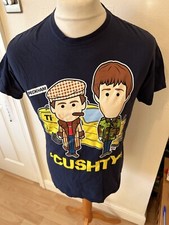 Mens Navy Blue TINY IDOLS Only Fools & Horses “Cushty” T-SHIRT Size Medium